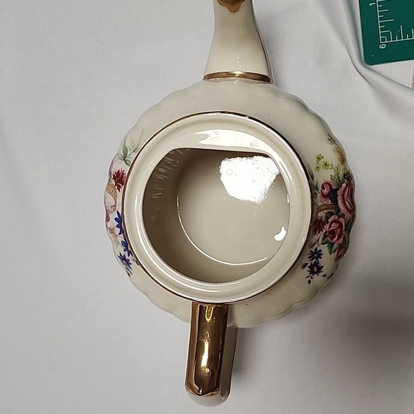 Early Mid-Century Sadler 3540 England Floral Teapot - Picture 12 of 14